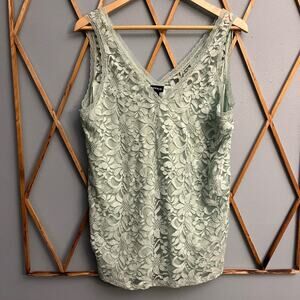 Torrid Sage Green Lace Tank Top
